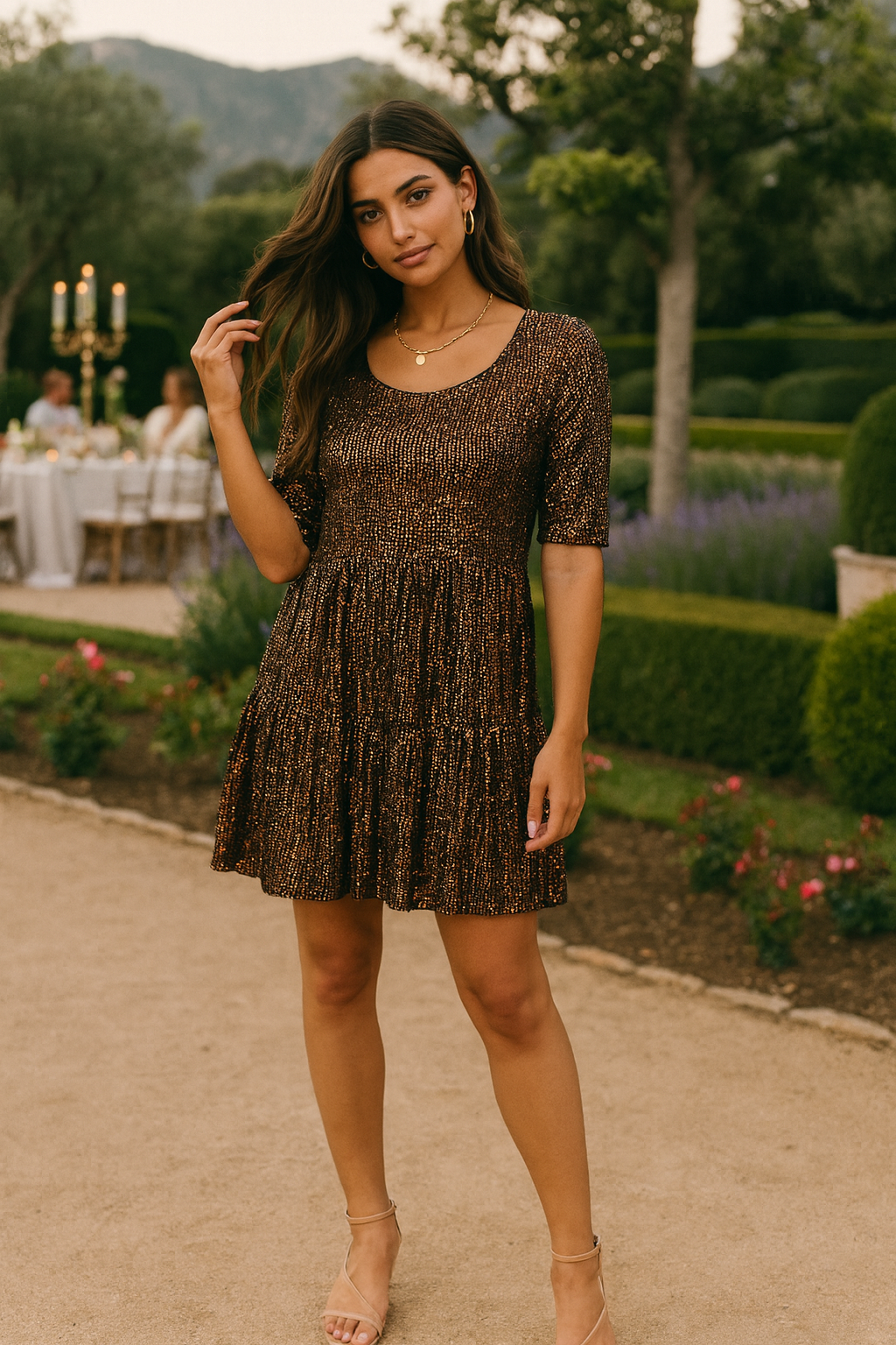 029 Midnight Illusion Sparkle Dress