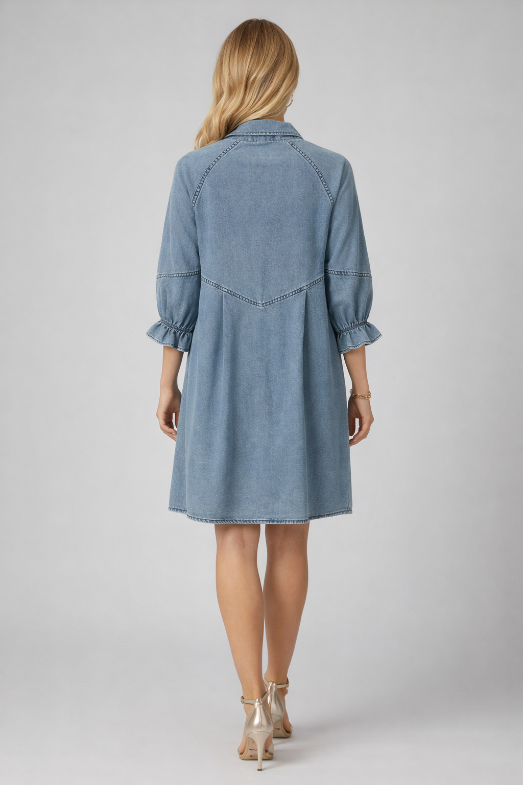 162 Blue Chic Denim Dress