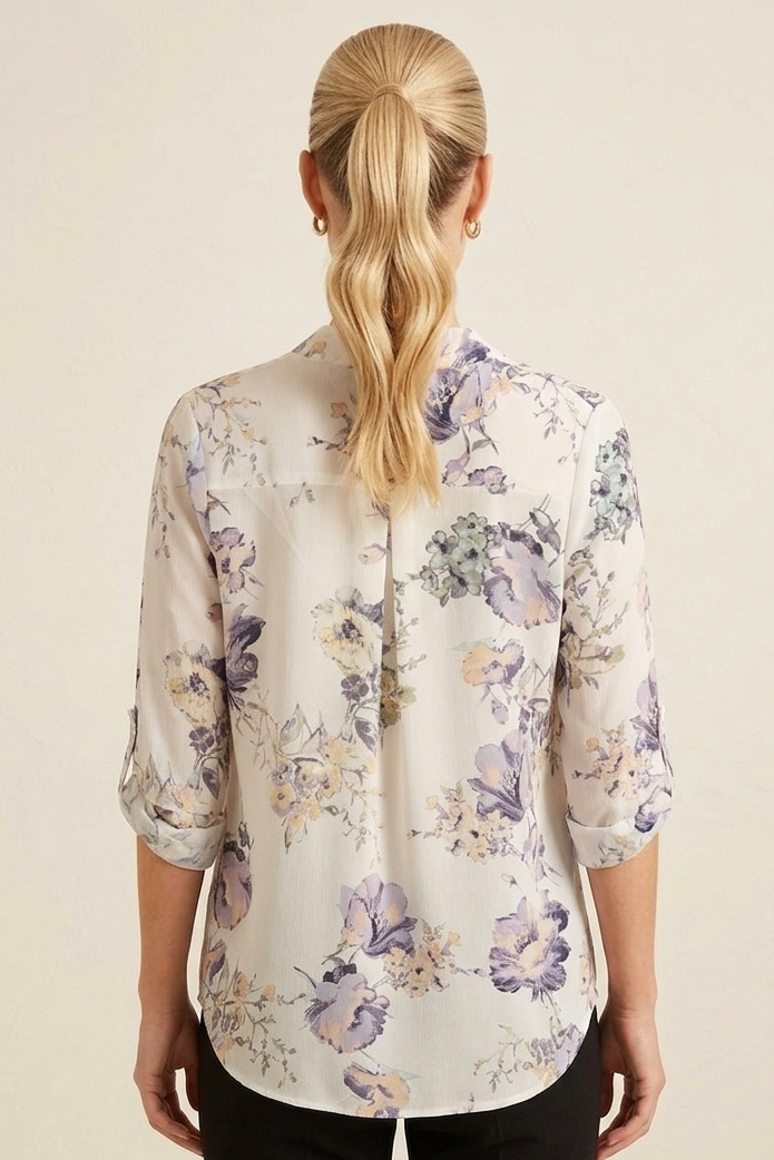 3288 Watercolor Floral Dream Top