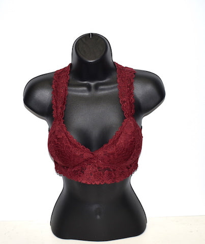 B82 Burgundy Bralette