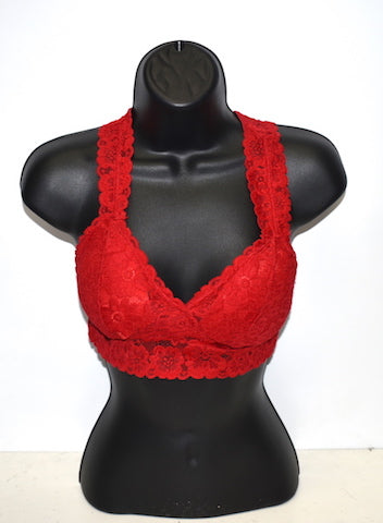 B82 Red Bralette