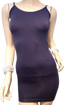 Navy Long Camisole T01