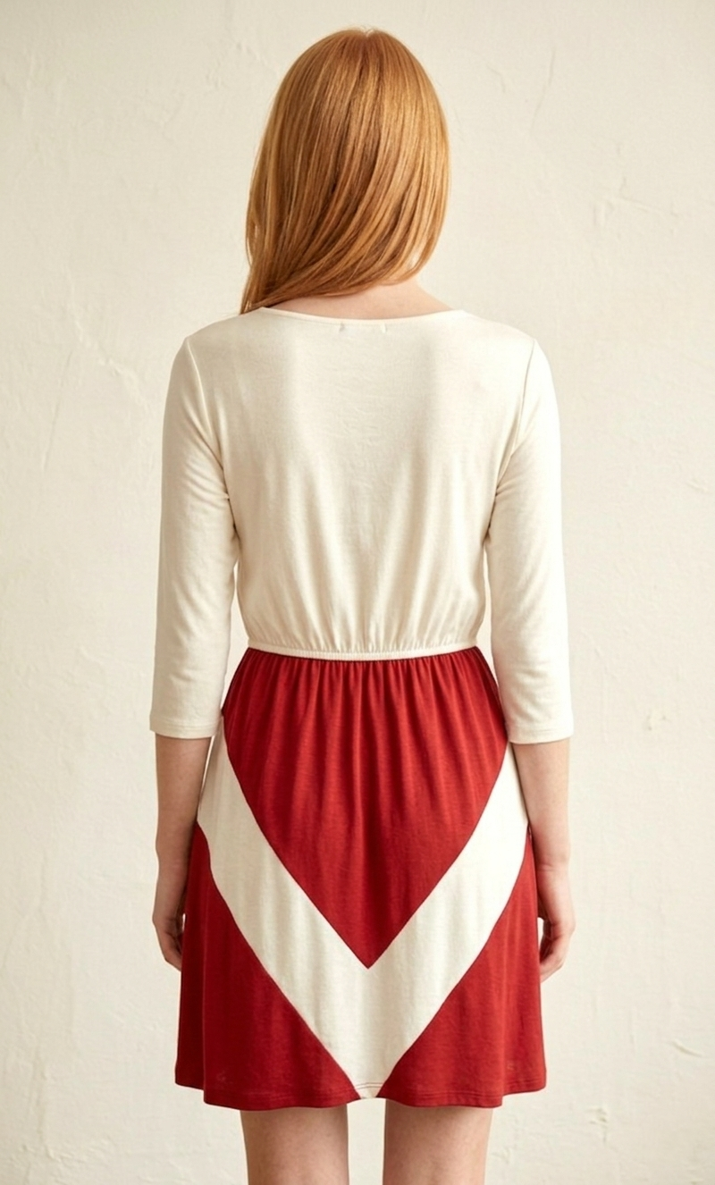 4183 Crimson Red Zone Rally Dress