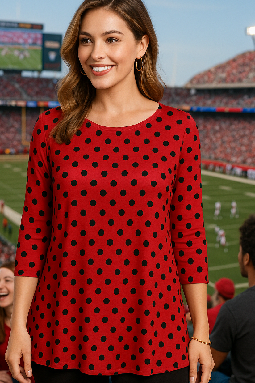 52917 Pep Rally Polka Top