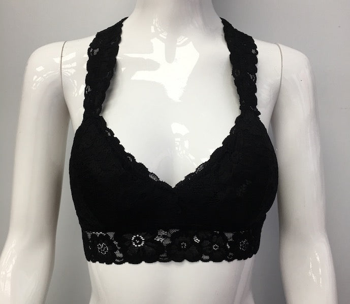 B82 Black Lace Bra