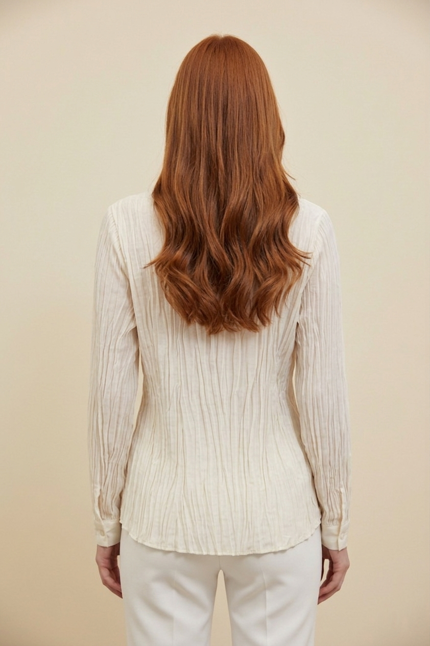 66143 Dreamy Pearl White Paisley Lace Top
