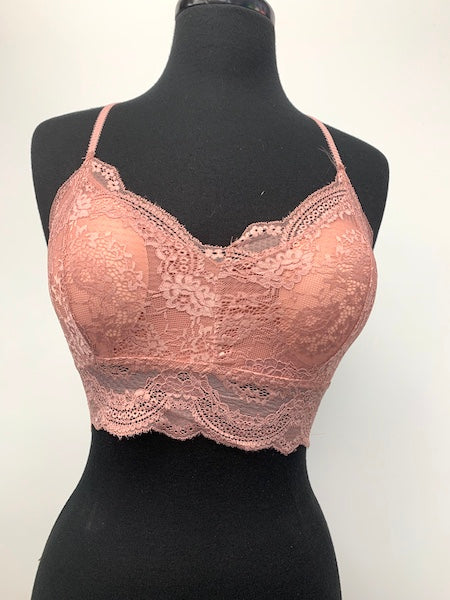 LB-14 Mauve Lace Bra