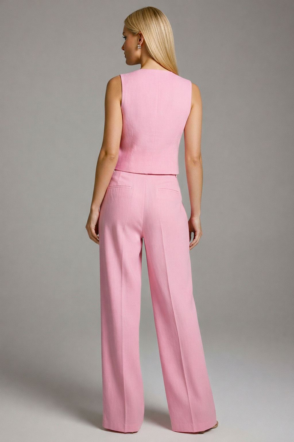5160 Pink Blush Vest and Pants two-piece set