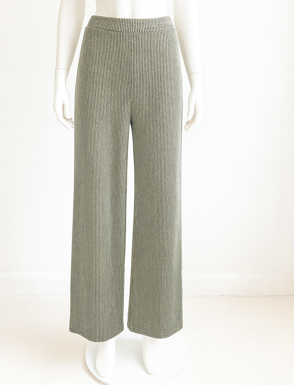 4594 Sage Textured Ribbed Top & Pants and 5635 Pants Set