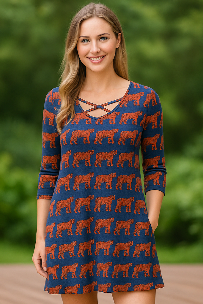 34744 Auburn Inspired Gameday Dress