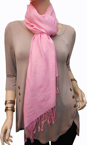 Lavender Pink Pashmina Scarf