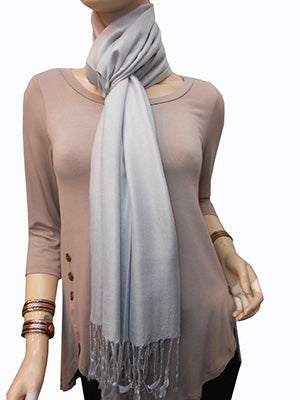 Light Grey Pashmina Scarf
