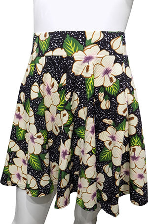 Black Rose Printed Skirt