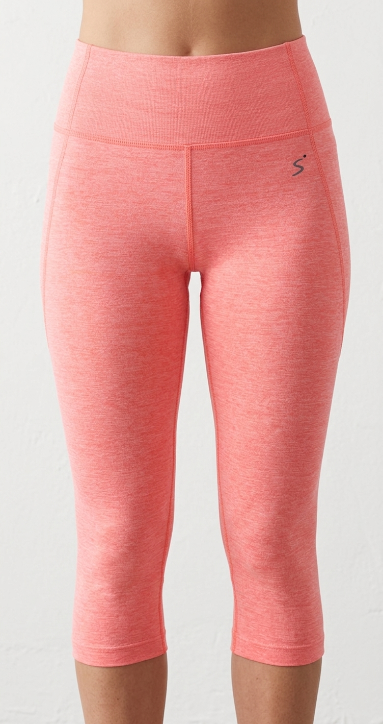 SP03 Coral High-Rise Seamless Capri Leggings