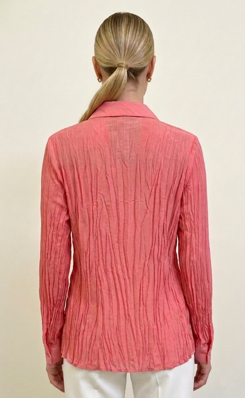 66143 Rose Pink Paisley Lace Top