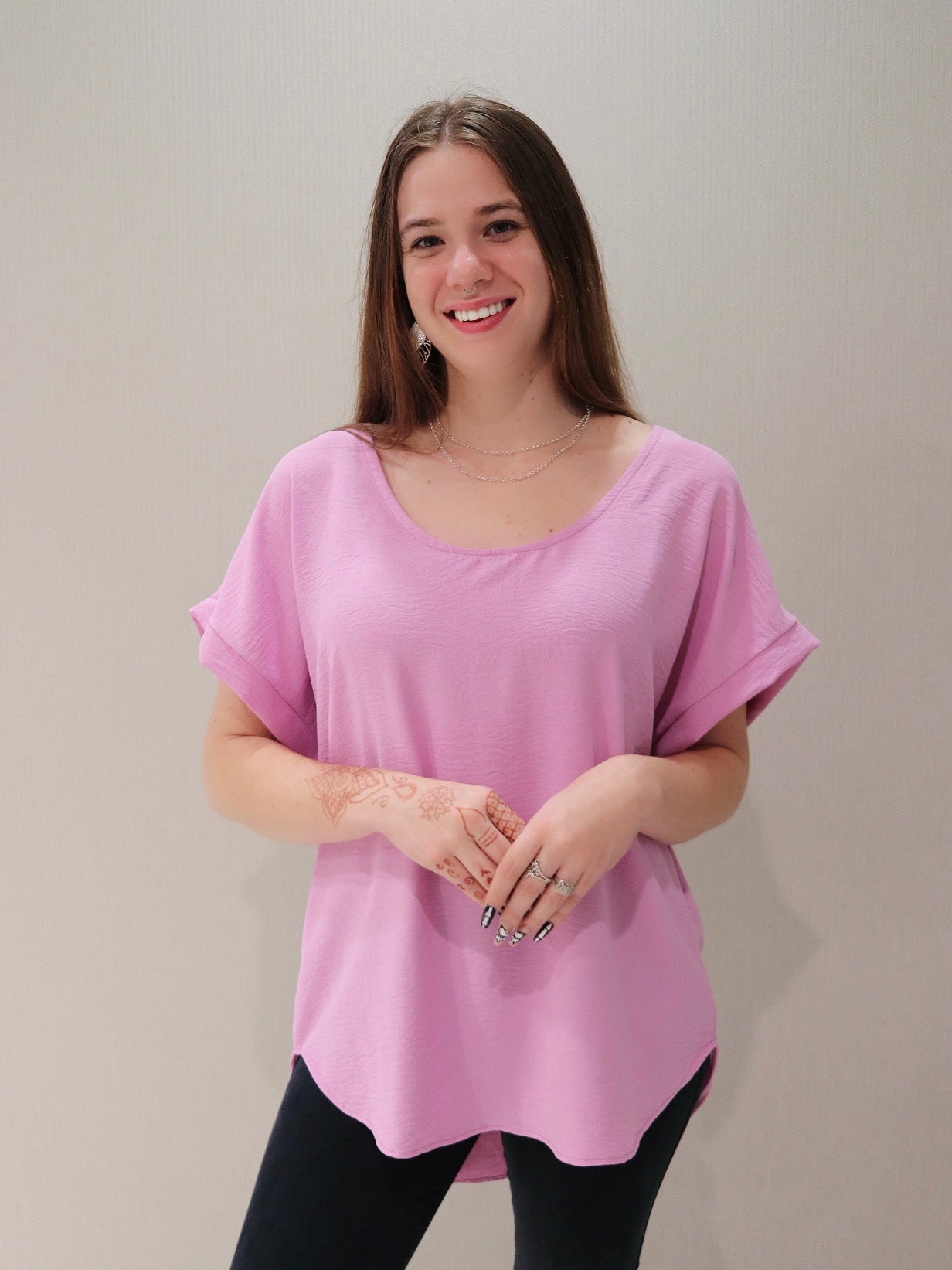 Style 10295 Lilac S/Sl Signature Fabric Top