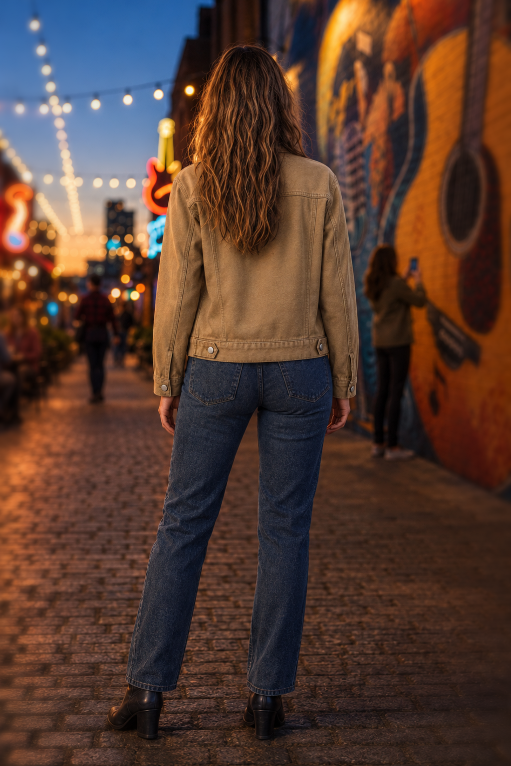 5551 Camel Denim Jacket