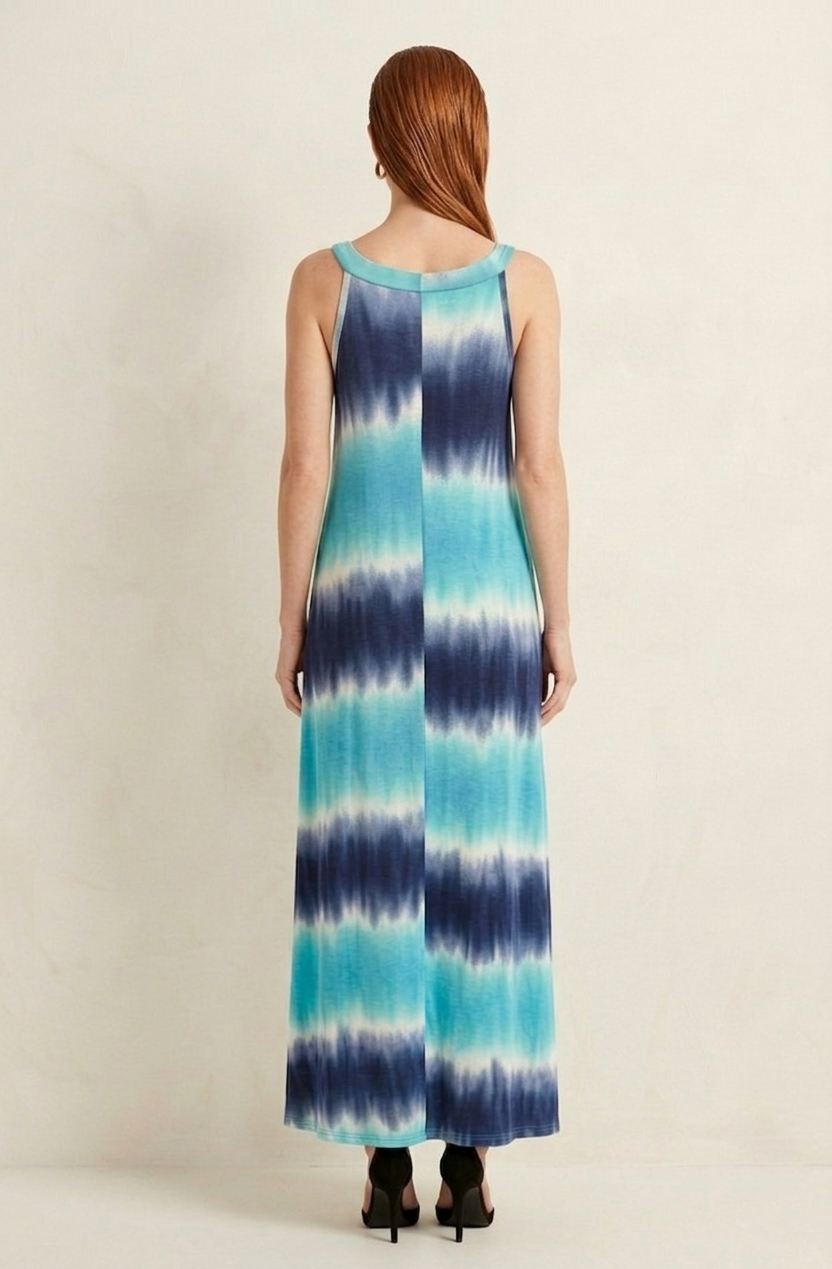 5300 Ocean Breeze Tie-Dye Maxi Dress