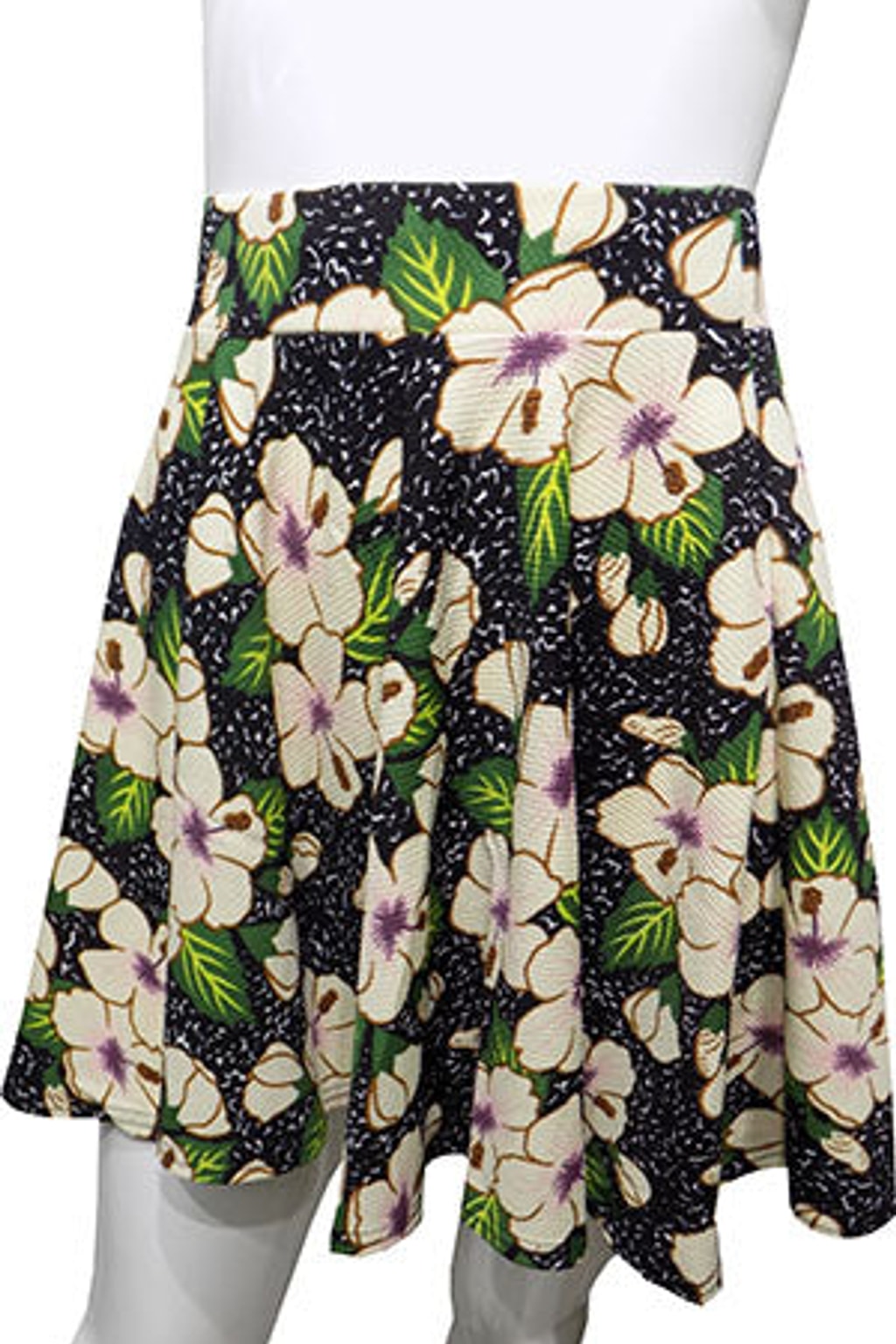 Black Rose Printed Skirt
