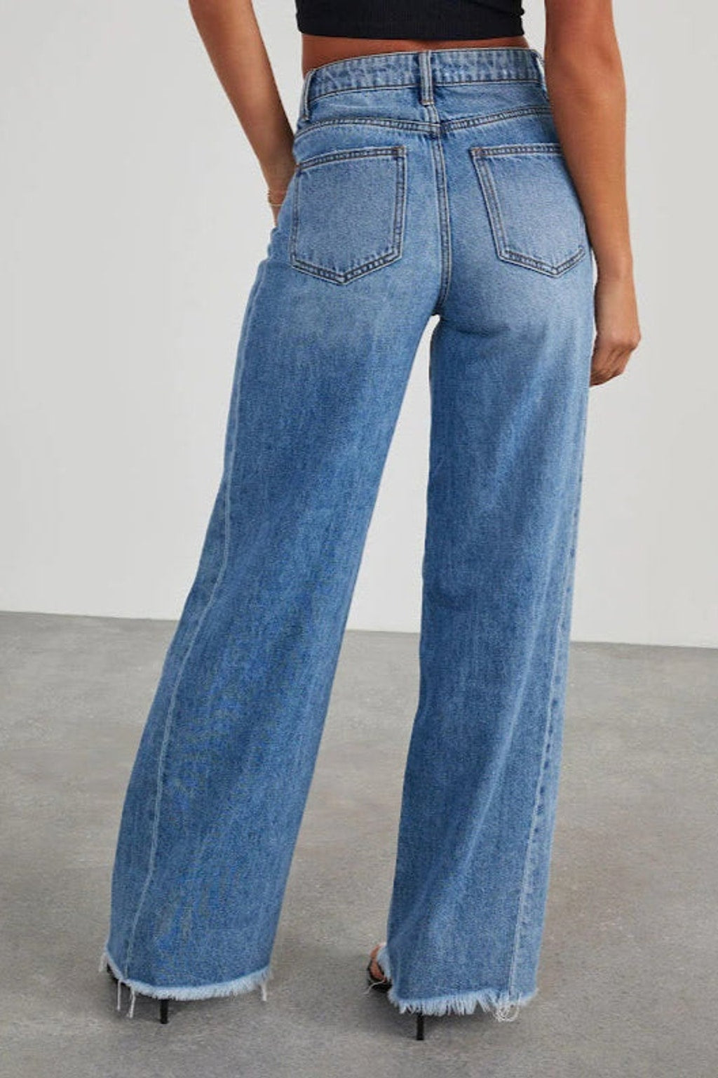32150 Blue Denim Flared Jeans