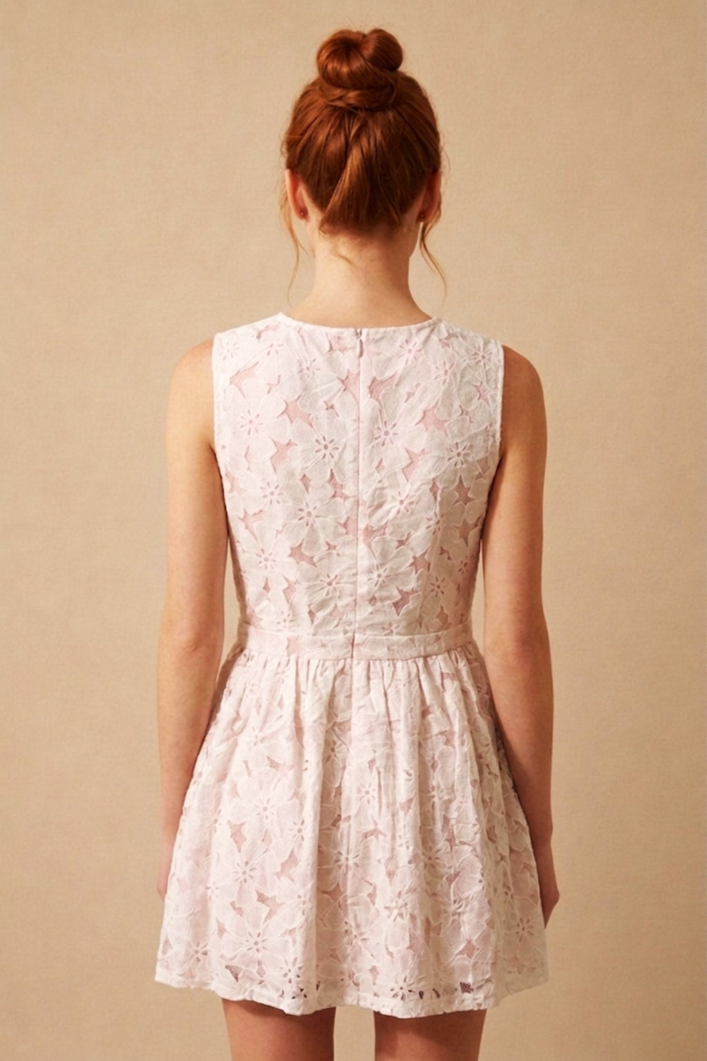 213156 Dreamy Floral Lace Mini Dress