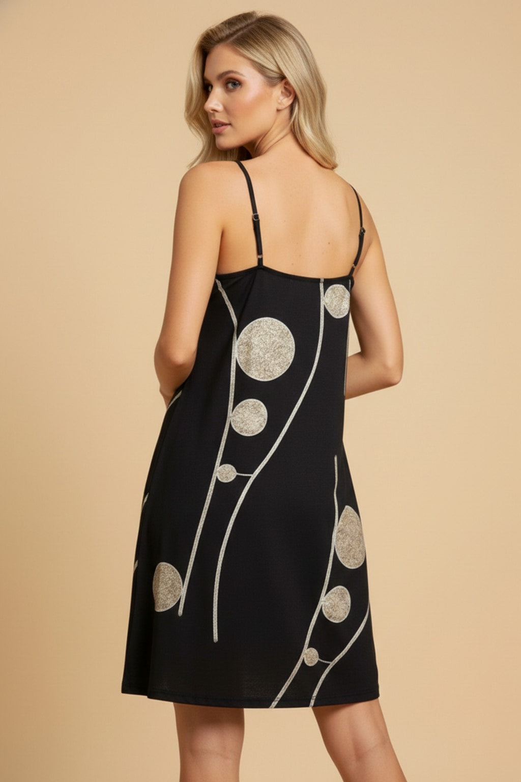 0045 Black & Gold Dress