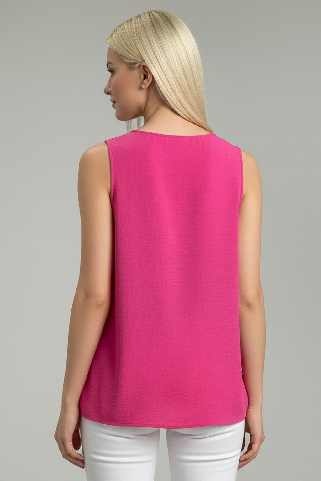 5513 Pink V-Neck Blouse