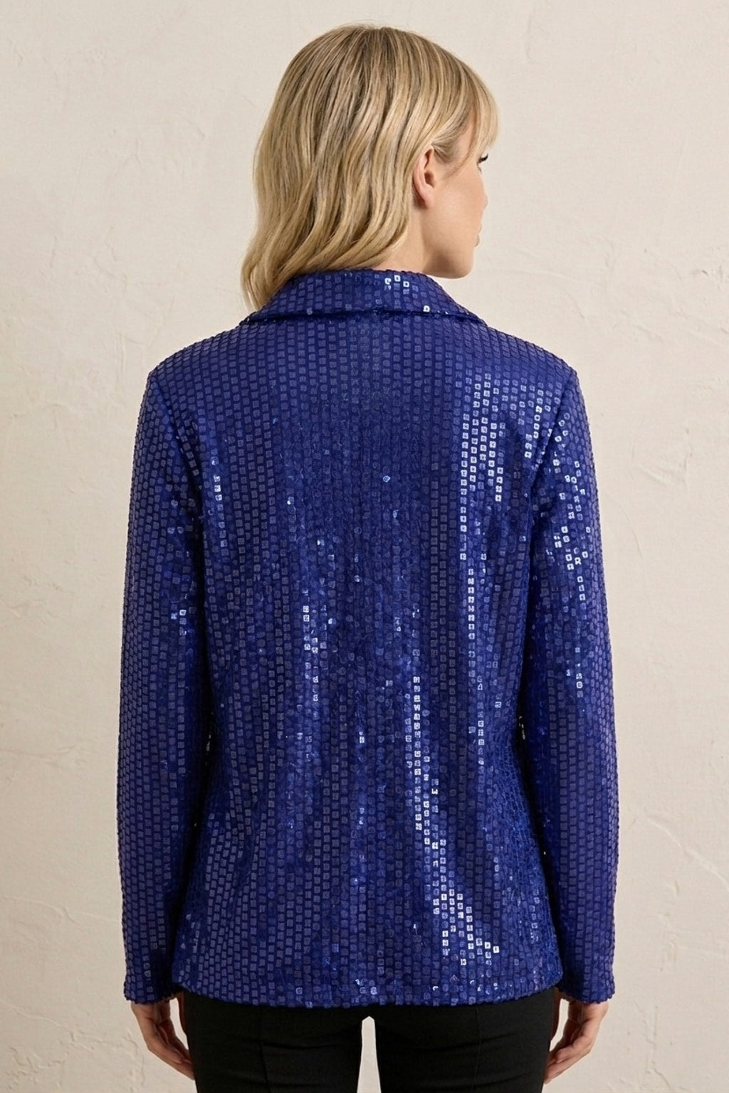 2496 Royal Blue Shimmer Zip Jacket