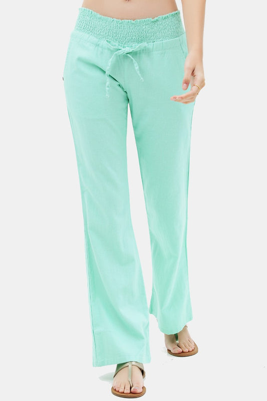 10136 Mint Linen Pants