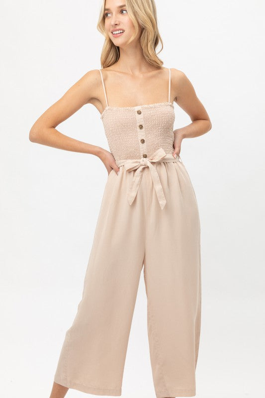 3487 Khaki Jumpsuit