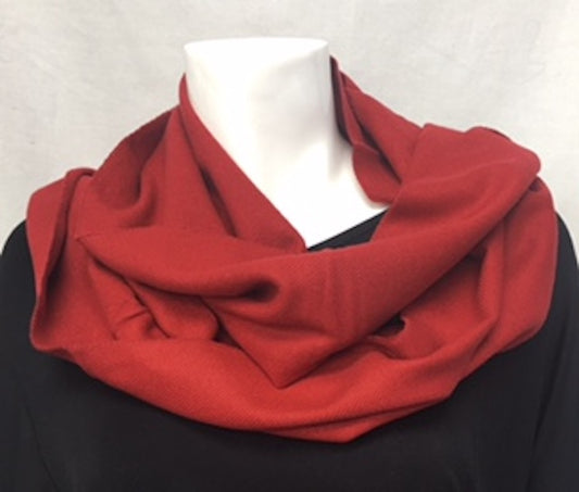 Burgundy Cashmere-Feel Scarf