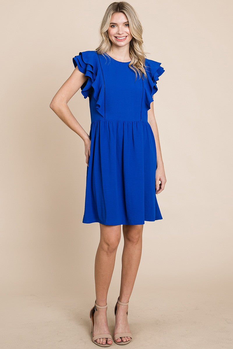 Style 1008 Royal Ruffle Front Dress