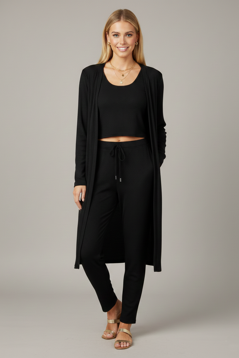 200 Onyx Aura 3 Pc Loungewear Set