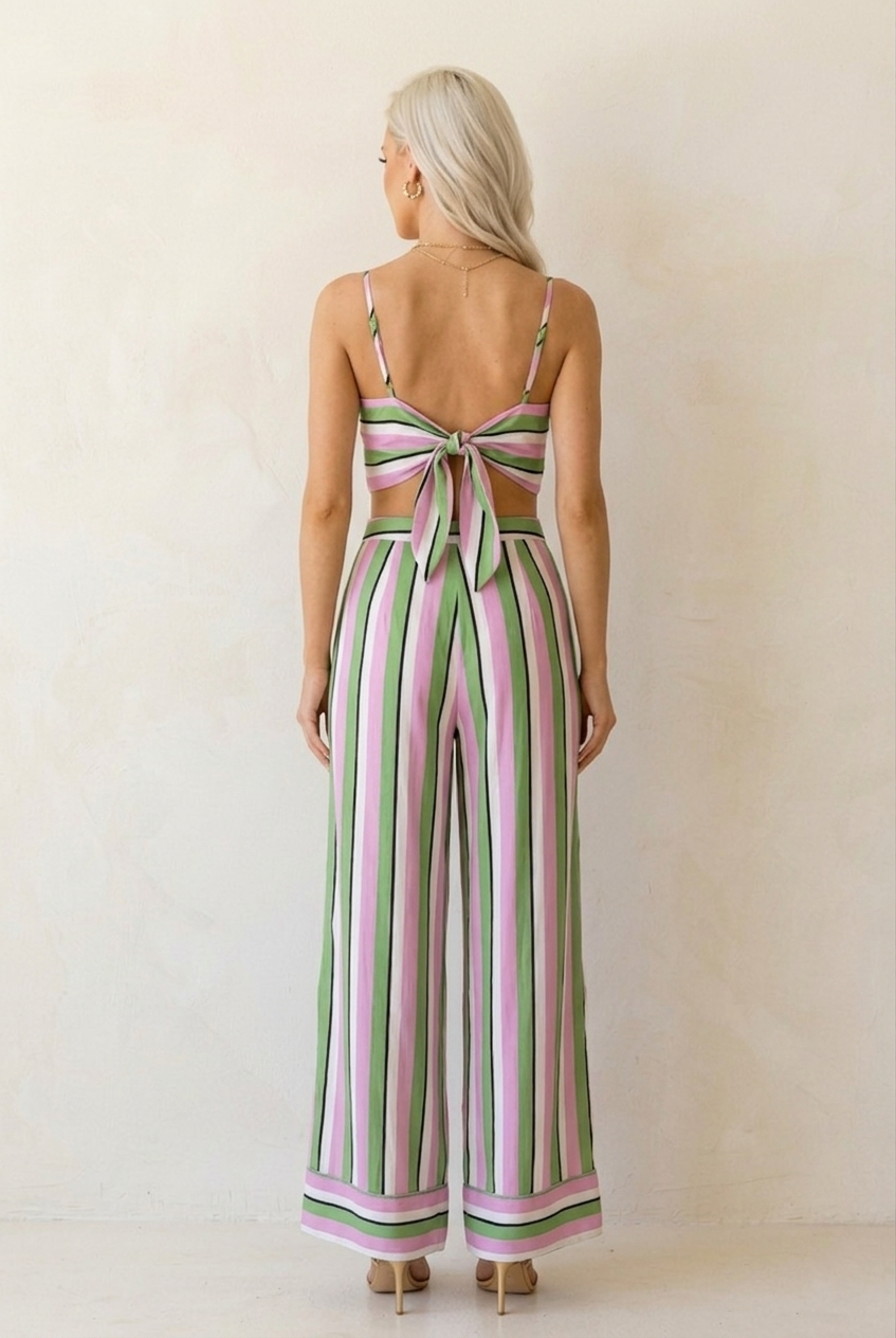 420 Dreamy Stripes Two-Piece Set