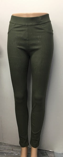 J04 Olive Jeggings