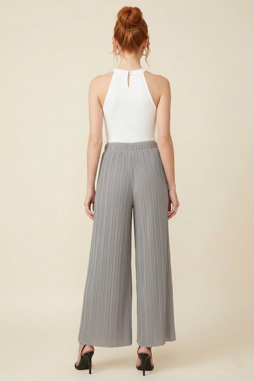 533 Gray Pleated Pants