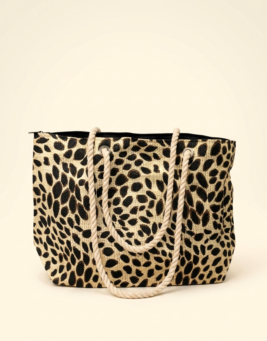 61849 Wild Chic Leopard Tote Bag