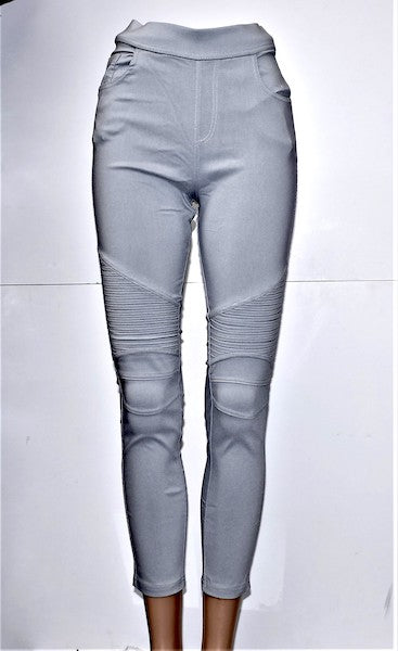 MT-01 Light Gray Moto Jegging