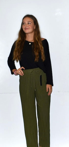 902 Green Pleated Pants