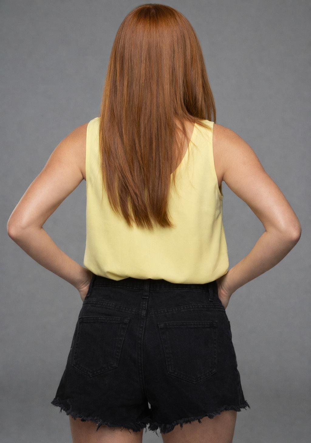 6801 Black Denim Shorts