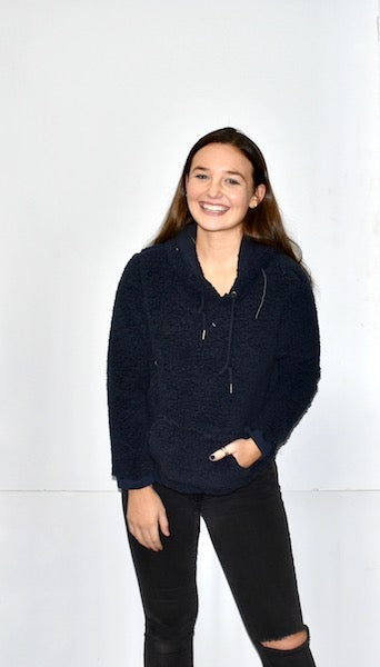 1988 Navy Sherpa Pull Over Top