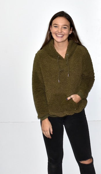 1988 Olive Sherpa Pull-Over Top