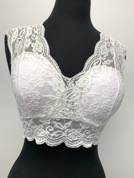 LB-05 White Bra Top