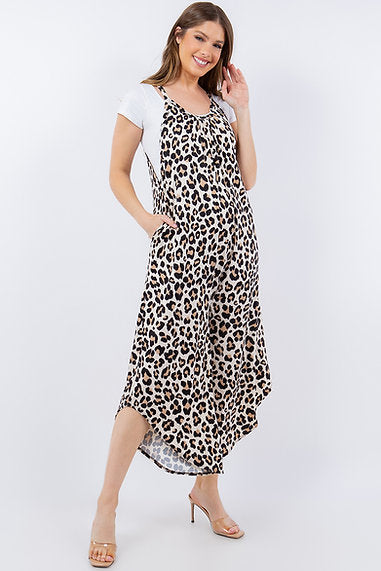 Style 5658 Leopard Jump Suit plus