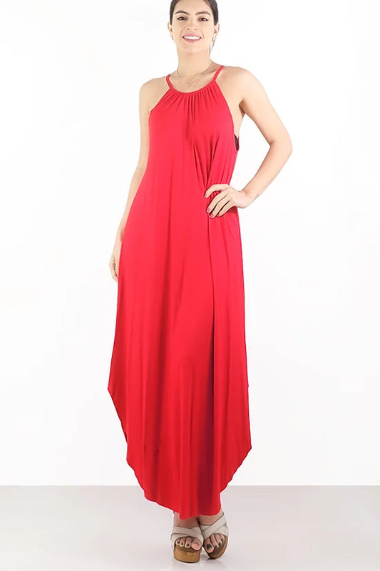 Style 5663 Red Maxi Dress