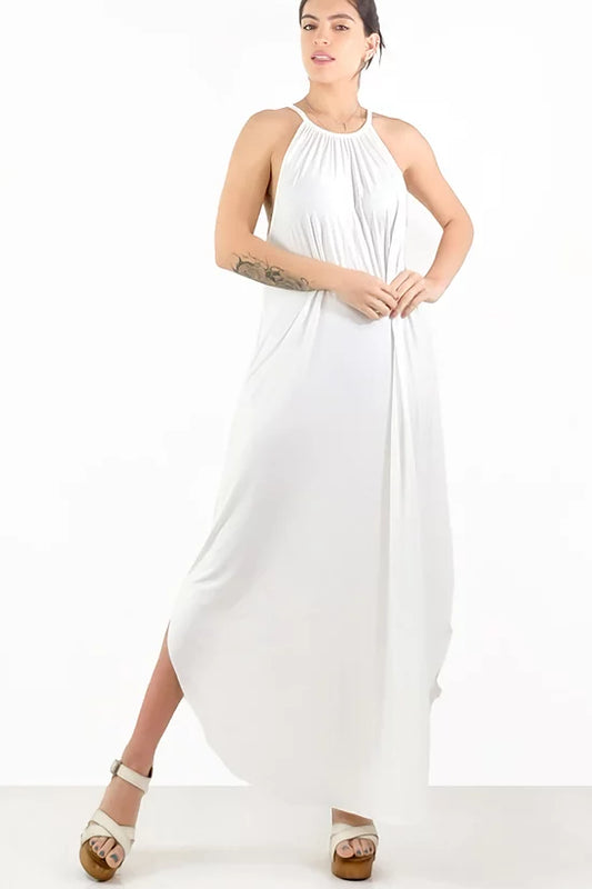 Style 5663 Cream Maxi Dress