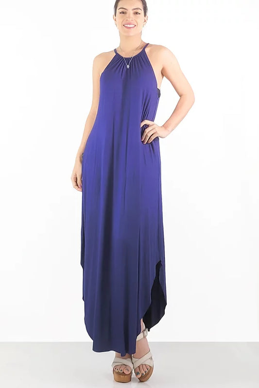 Style 5663 Navy Maxi Dress