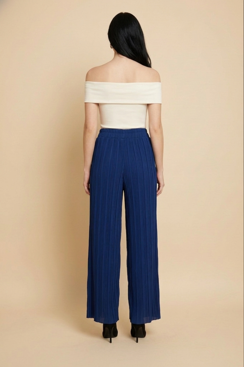 901 Royal Blue Pleated Pants