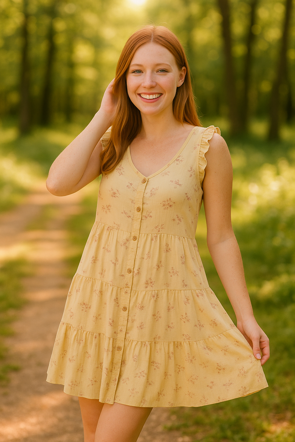 1955 Floral Dawn Prairie Dress