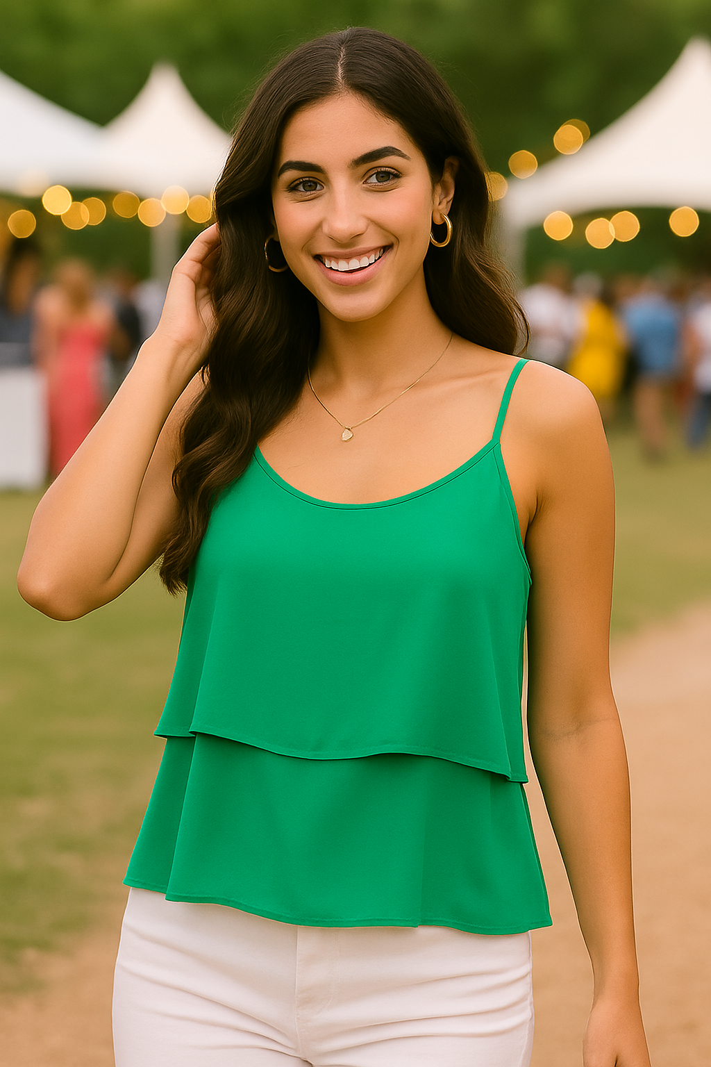 3510 Mint Meadow Layered Cami Top